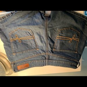 Levi Dark Wash Denim Jean Shorts